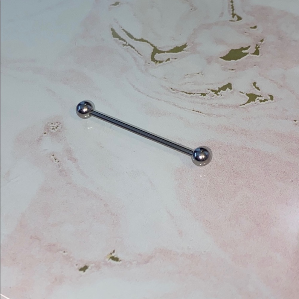 sterling silver industrial ring